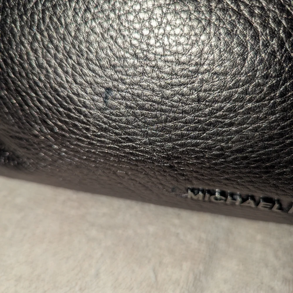 Michael Kors Metallic Shoulder Bag with Black Strap